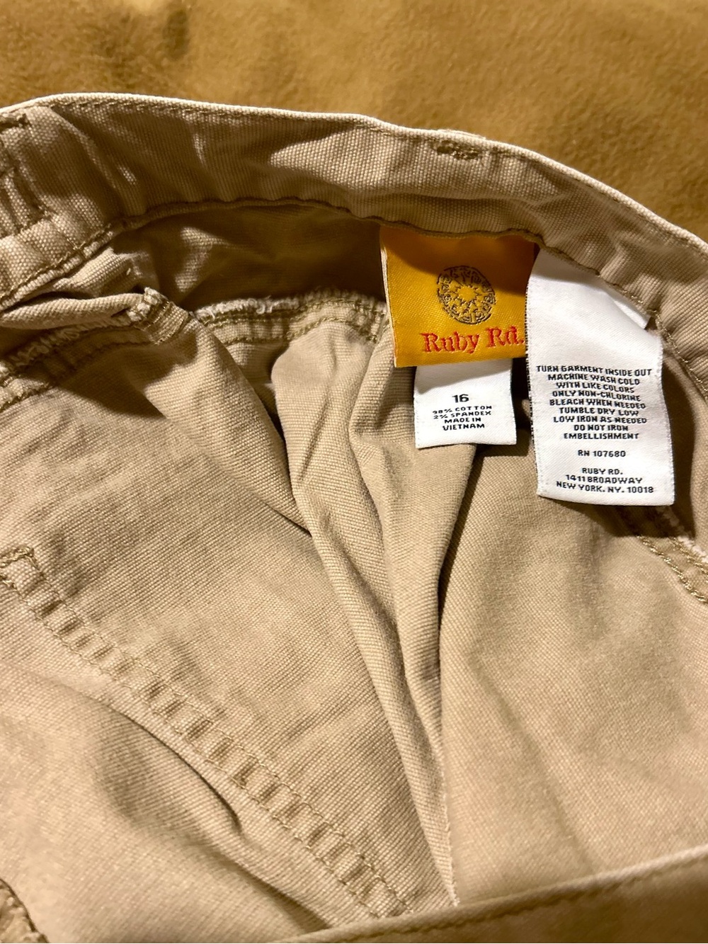 Ruby Rd. Beige/Tan Women's Pants
